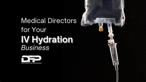 Licensed in the state of Florida. . How to find a medical director for iv hydration business